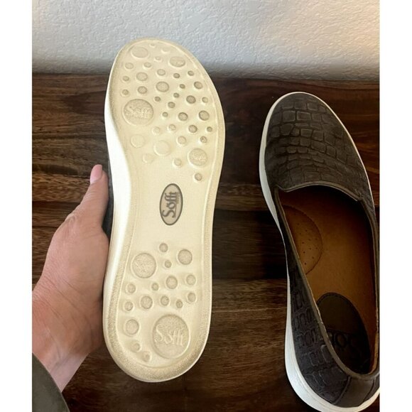 Sofft Somers Womens Gray Crocodile Print Leather Slip-On Shoes US 7.5 SF0021498 - Picture 6 of 6